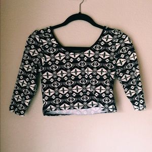 Wet Seal Tribal Crop top
