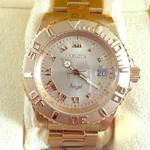Invicta Angel Stainless Steel Gold plated Watch