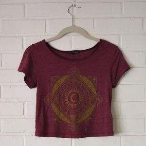Cropped urban outfitters tee