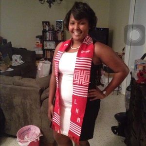 Black and White bodycon dress