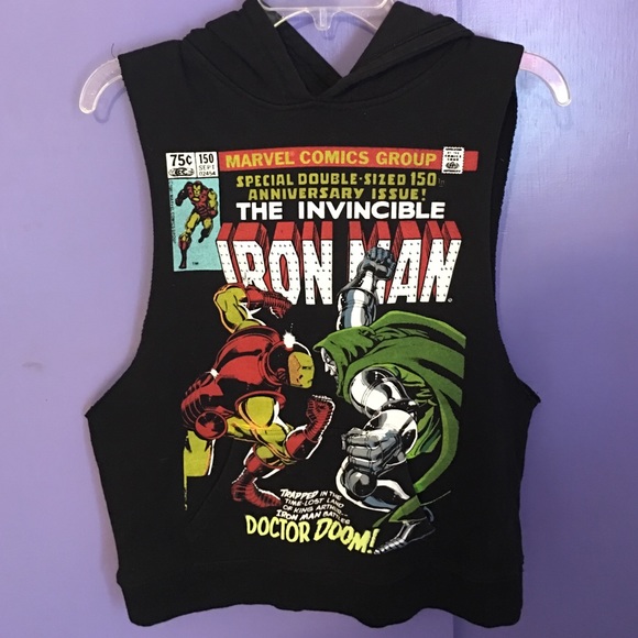 Hoodie cutout Iron Man sweater by Marvel