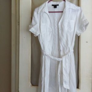 Style & Co white Linen dress