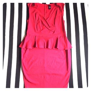 Torrid Red Peplum Dress