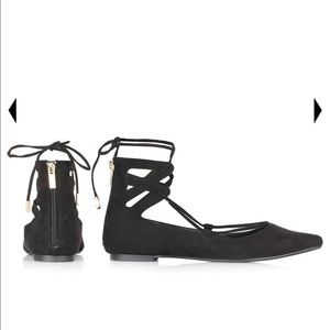 Topshop Lace Flats