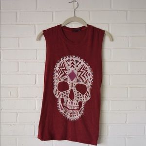 Skull tank top