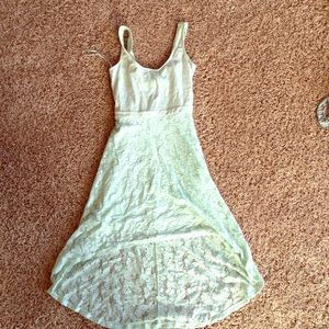 High Low Mint Dress- Medium