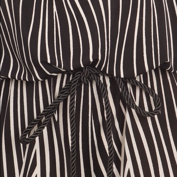 Black & off white printed bandeau jumper - Picture 3 of 4