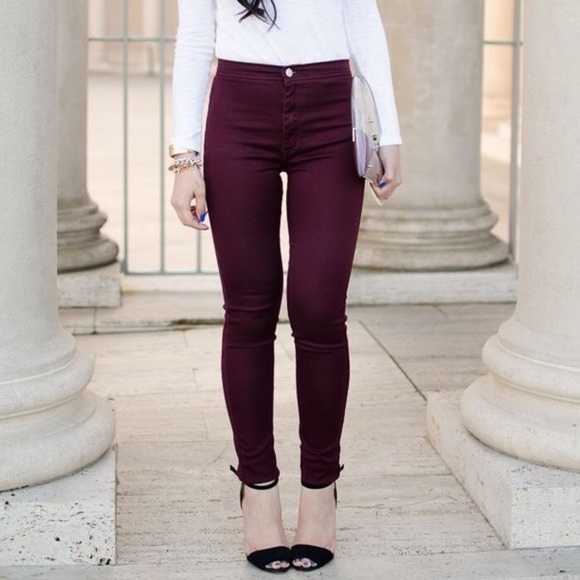 American Apparel Maroon Easy Jean