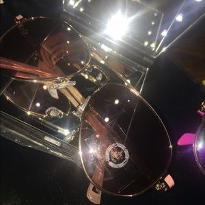 Juicy Couture Pink and Gold Sunglasses