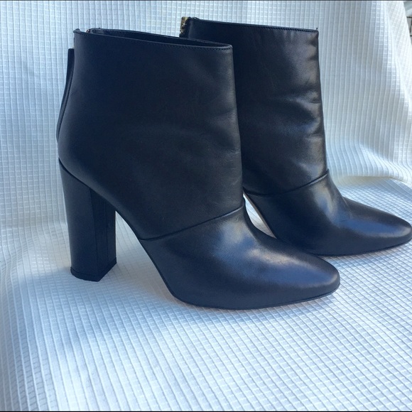 J.Crew leather zip up booties