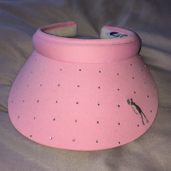 Pink Rhinestone Golf Visor Izod