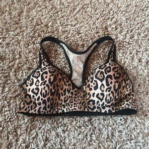 VS pink cheetah sports bra