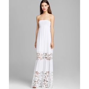 GUESS || White Crochet Maxi Dress