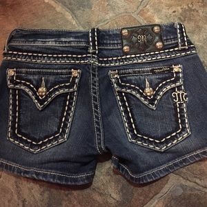 Miss Me blue jean shorts