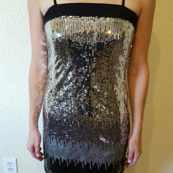 black gold and silver sequin dress Dresses | ai text