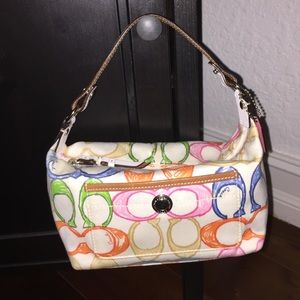 Authentic Pastel Mini Coach Purse