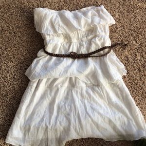 Strapless white dress-XL Junior/Women's Medium