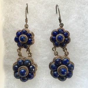 Sterling and Lapis Earrings