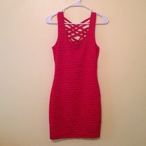 Red Body Con Dress