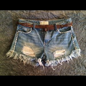 Free people high waisted shorts