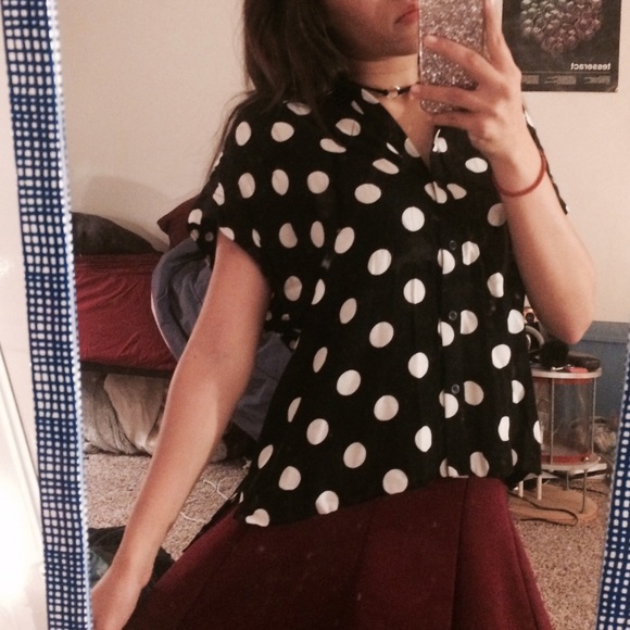 TopShop Collared Blouse - Picture 3 of 4