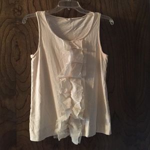 J. Crew ruffle tank top