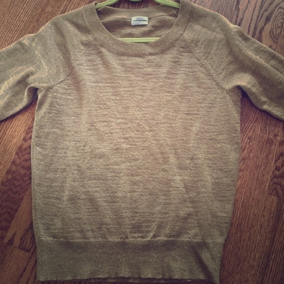 BEAUTIFUL Gold Madewell Sweater