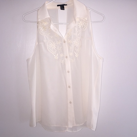 Sheer Lace Collar Top