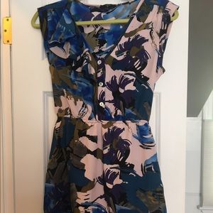 Fun and Floral Aqua Dress