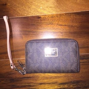 Authentic Michael Kors Leather Phone Wristlet