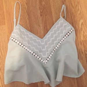 Embroidered floral top