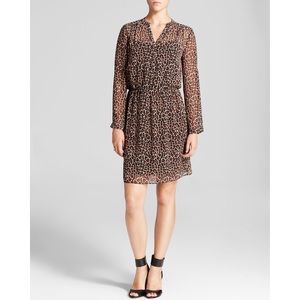 Vince Camuto Leopard Print Chiffon Dress