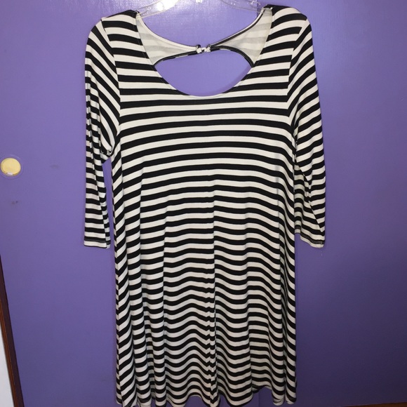 Striped swing dress