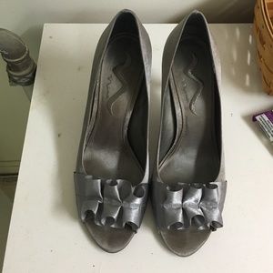 Nina 3" Heels Silver