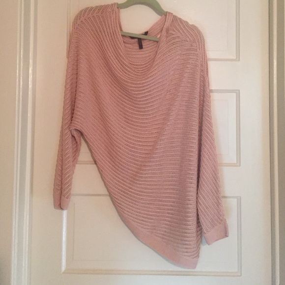 BCBG asymmetrical sweater/blouse.