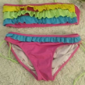 Two girls justice swim suits