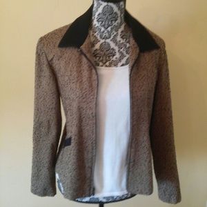 Brown and black nubby jacket size M-L
