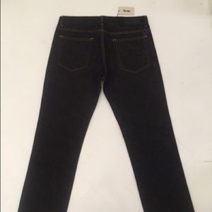 Acne Jeans - New Acne Men’s Dark Blue Jeans "Mic Rigid" 34/32 Acne Jeans - New Acne Men’s Dark Blue Jeans "Mic Rigid" 34/32