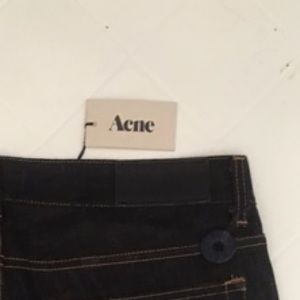 Acne Jeans - New Acne Men’s Dark Blue Jeans "Mic Rigid" 34/32 Acne Jeans - New Acne Men’s Dark Blue Jeans "Mic Rigid" 34/32
