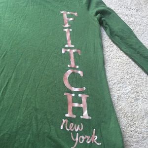 Green Abercrombie and Fitch long sleeve shirt
