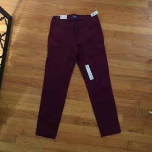NWT Maroon Old Navy Pixie Pants