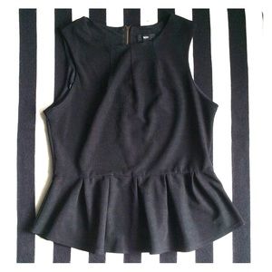 Mossimo Black Peplum Top