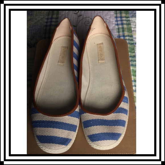 Nine West Canvas Striped Flats - Picture 2 of 4