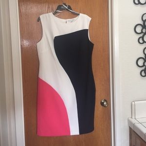 Sandra Darren from Macy's TRI color dress