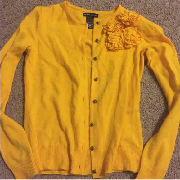 Yellow Button Down Cardigan - Picture 1 of 4