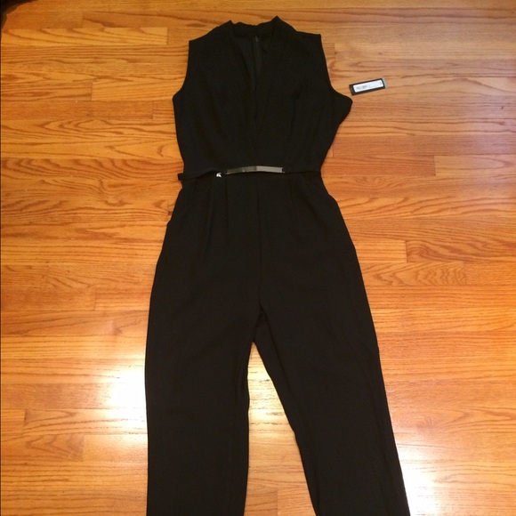 NWT Black Belted Jumpsuit
