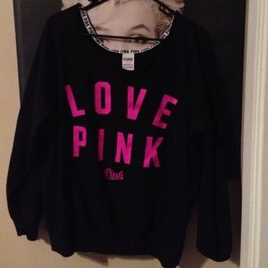 VS Pink Slouchy Crew