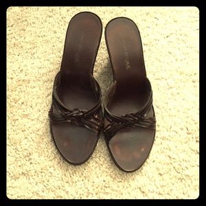 Banana Republic brown wedges