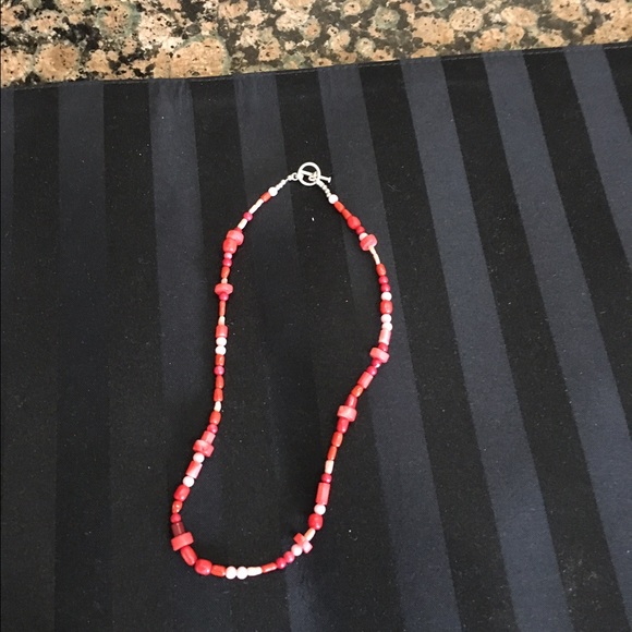 Multi colored coral necklace