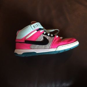 Pink and teal Nike Airs